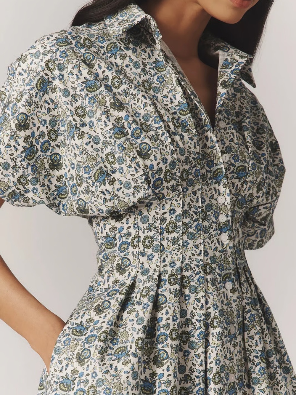 New Anthropologie Tobie Mini Shirt Dress by Exquise Size M - Picture 3 of 6
